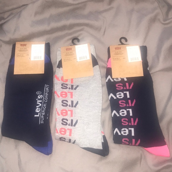 SOLD NWT Lot 3 Levi’s 168 CA Regular Cut Socks $27 - Picture 2 of 4